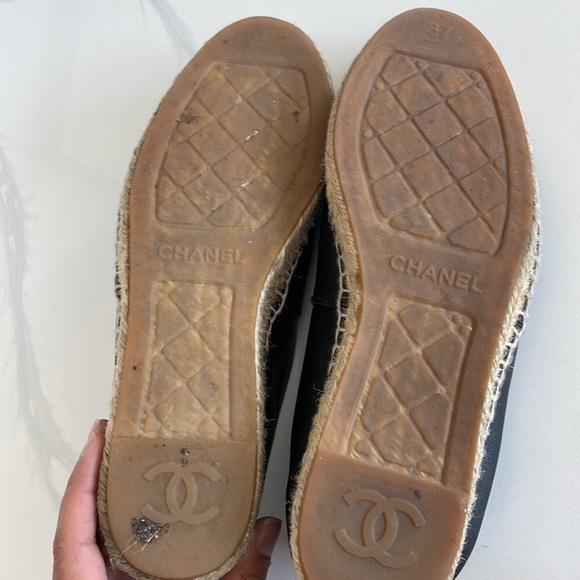 Chanel black espadrilles size 37 - Picture 4 of 5
